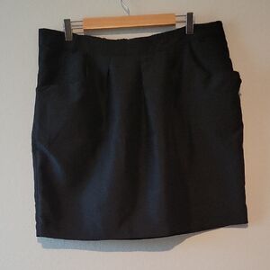 GAP Black Pencil Skirt with Front Pleat